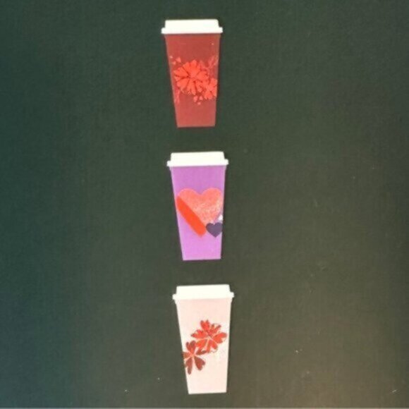 NWT Starbucks | Pack Of 6 Reusable Valentine’s Hot Cups - Picture 3 of 9
